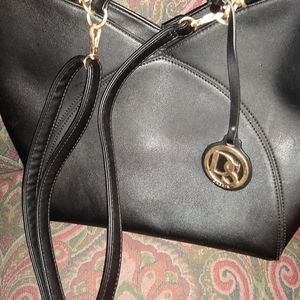 Black and gold large bag